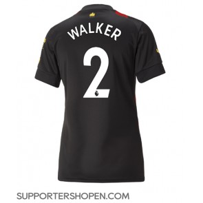 Manchester City Kyle Walker #2 Borta Matchtröja Dam 2022-23 Kortärmad